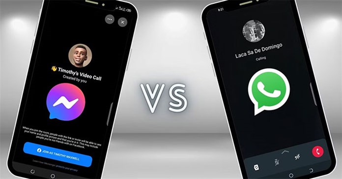 WhatsApp hay Messenger phù hợp hơn để gọi video?