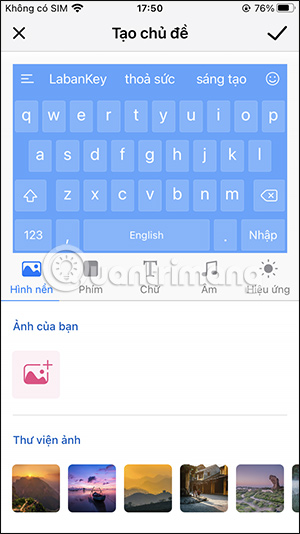 Tùy biến bàn phím trên Laban Key