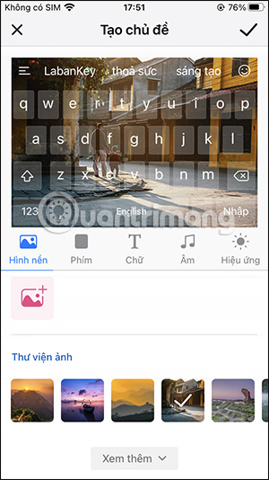 Thay đổi giao diện bàn phím Laban Key
