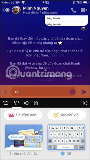 Chọn bàn phím trên Laban Key