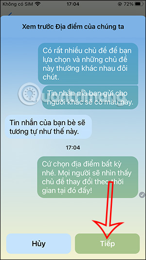 Giao diện xem trước theme