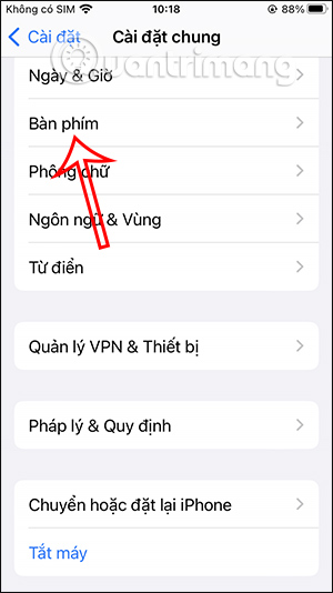 Bàn phím iPhone