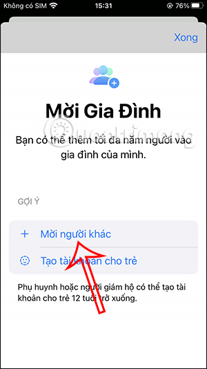 Mời người khác