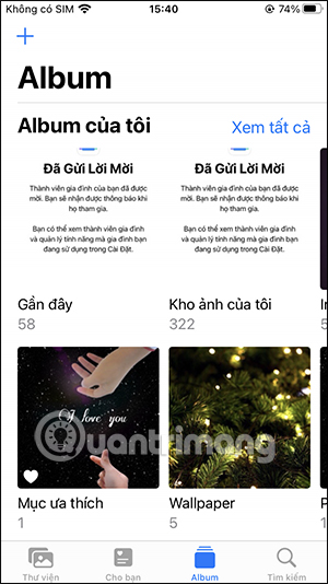 Album trên iPhone