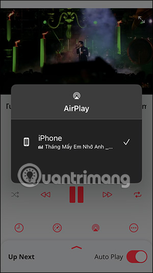 MeMusic tính năng AirPlay