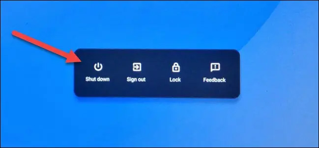 Chọn “Shut Down”