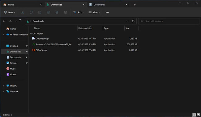 Mở nhiều tab trong File Explorer
