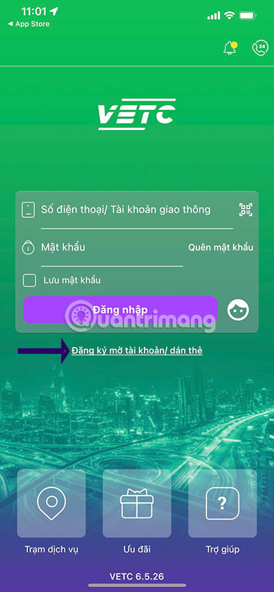 làm thẻ etc online