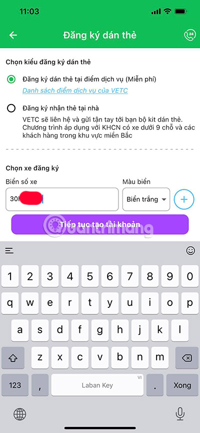 cách dán thẻ etc