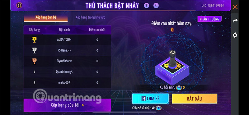 thử thách bật nhảy ff