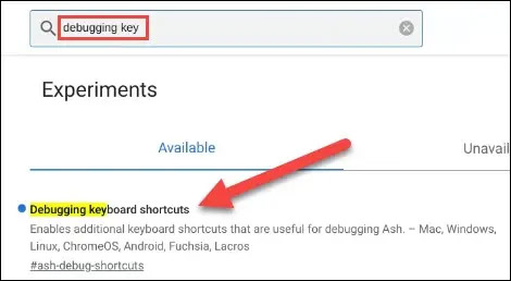 Tìm từ khóa “Debugging Keyboard Shortcuts”
