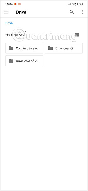 Thư mục trên Google Drive