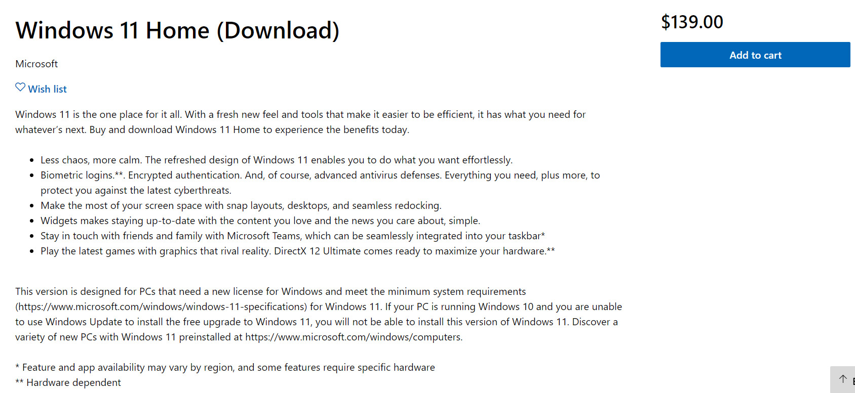 Microsoft chính thức mở bán Key Windows 11 bản quyền