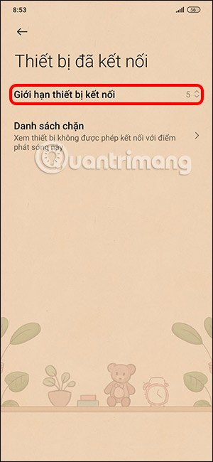 Số lượng thiết bị kết nối WiFi