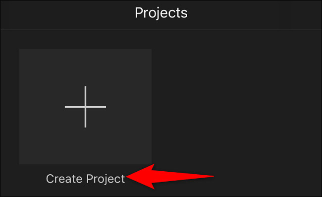 Nhấn vào “Create Project”
