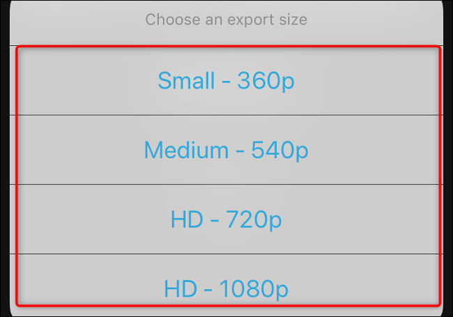 Chọn độ phân giải 