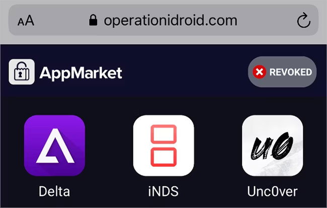 Cửa hàng ứng dụng thay thế iDroid trong Safari