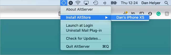 Chọn Install AltStore