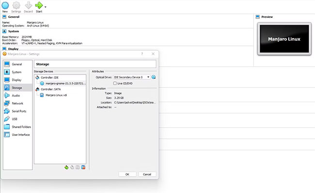 Cập nhật image ISO trong Virtualbox