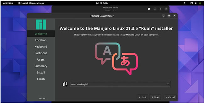 Đặt ngôn ngữ ưa thích cho Manjaro Linux