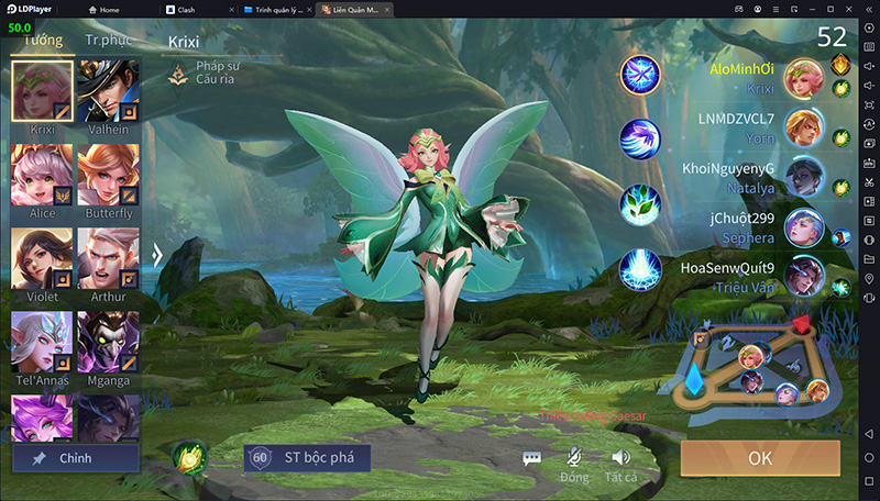 Ảnh chụp màn hình chạy game Liên Quân Mobile trên LDPlayer 9