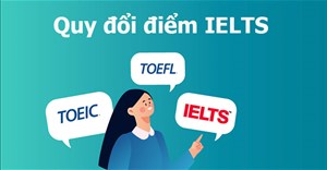 Quy đổi điểm IELTS sang TOEIC, TOEFL, VSTEP và điểm thi Đại học