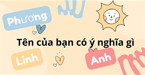 Ý nghĩa của tên bạn là gì?