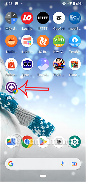 Trang web ngoài màn hình Android