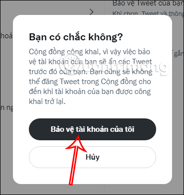 Bảo vệ tài khoản Twitter PC