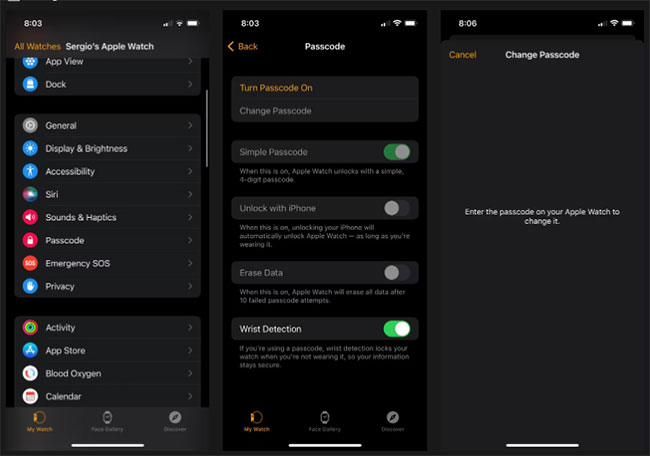 Cách thiết lập mật mã Apple Watch trên iPhone