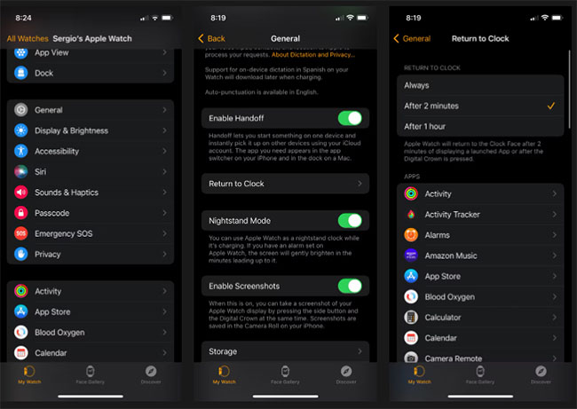 Sử dụng tính năng Return to Clock trên iPhone