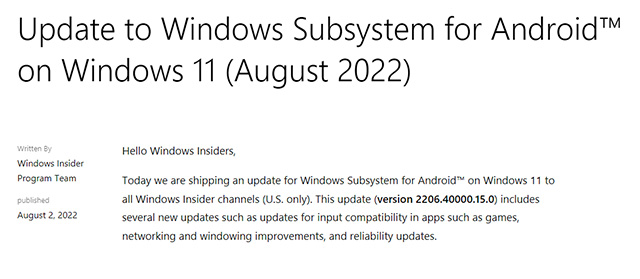 Thông báo từ  Microsoft 