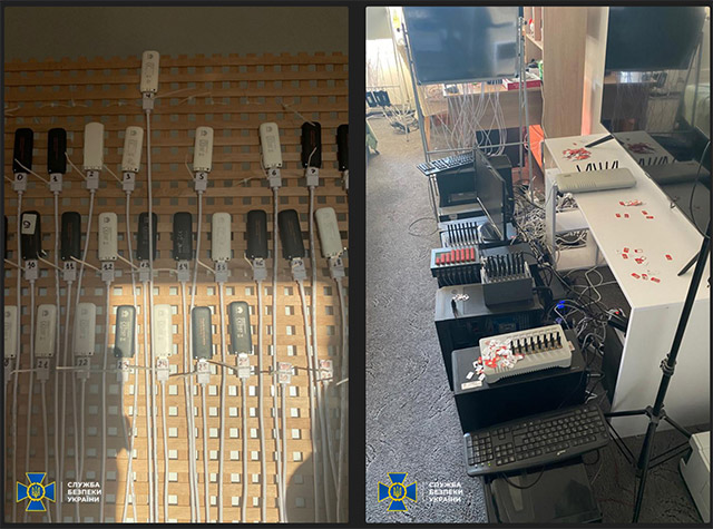 Thiết bị tịch thu trong trang trại bot