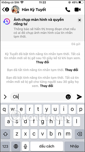 Gửi tin nhắn Messenger