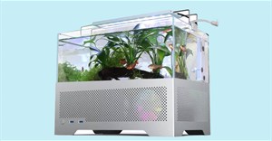 Thùng máy tính kiêm bể cá có đầy đủ tiện nghi cho người yêu cá