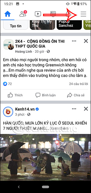 Tùy chỉnh Facebook 