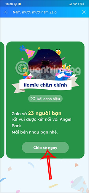 Chia sẻ danh hiệu 