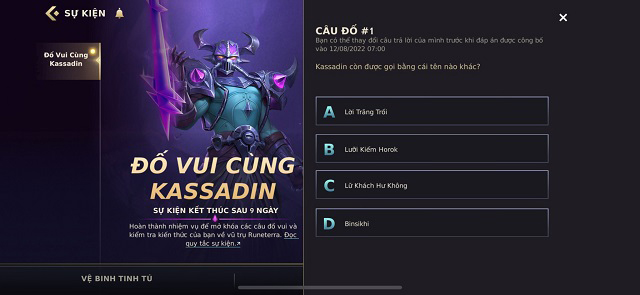 Đáp án: Lữ Khách Hư Không