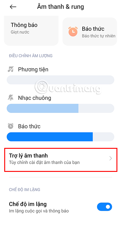 Chọn Trợ lý âm thanh để tiếp tục quá trình cài đặt.