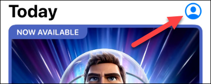 Nhấn vào biểu tượng hồ sơ cá nhân