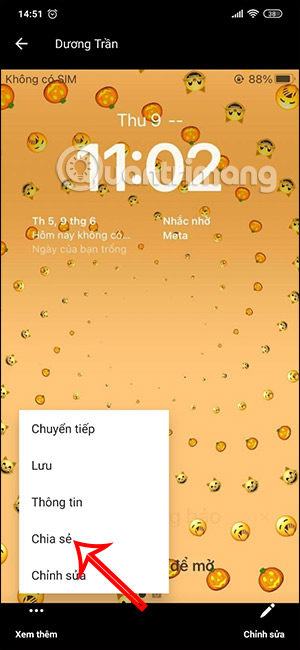 Chia sẻ hình ảnh trên Messenger