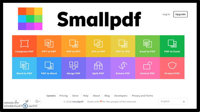 SmallPDF cung cấp nhiều công cụ chuyển đổi khác nhau