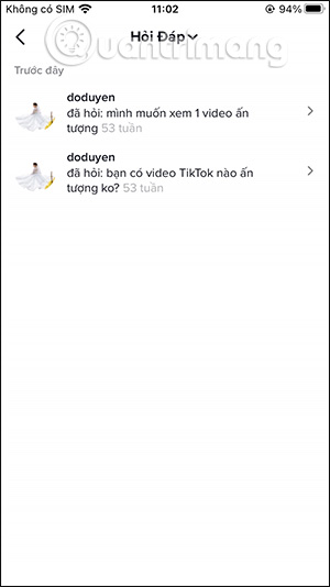 Mục Hỏi đáp trên TikTok