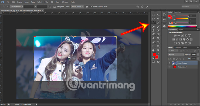 Hướng dẫn cắt ảnh trong Photoshop CS6 nhanh chóng và đơn giản