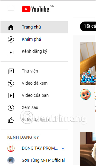 Tắt tab shorts trên Youtube 