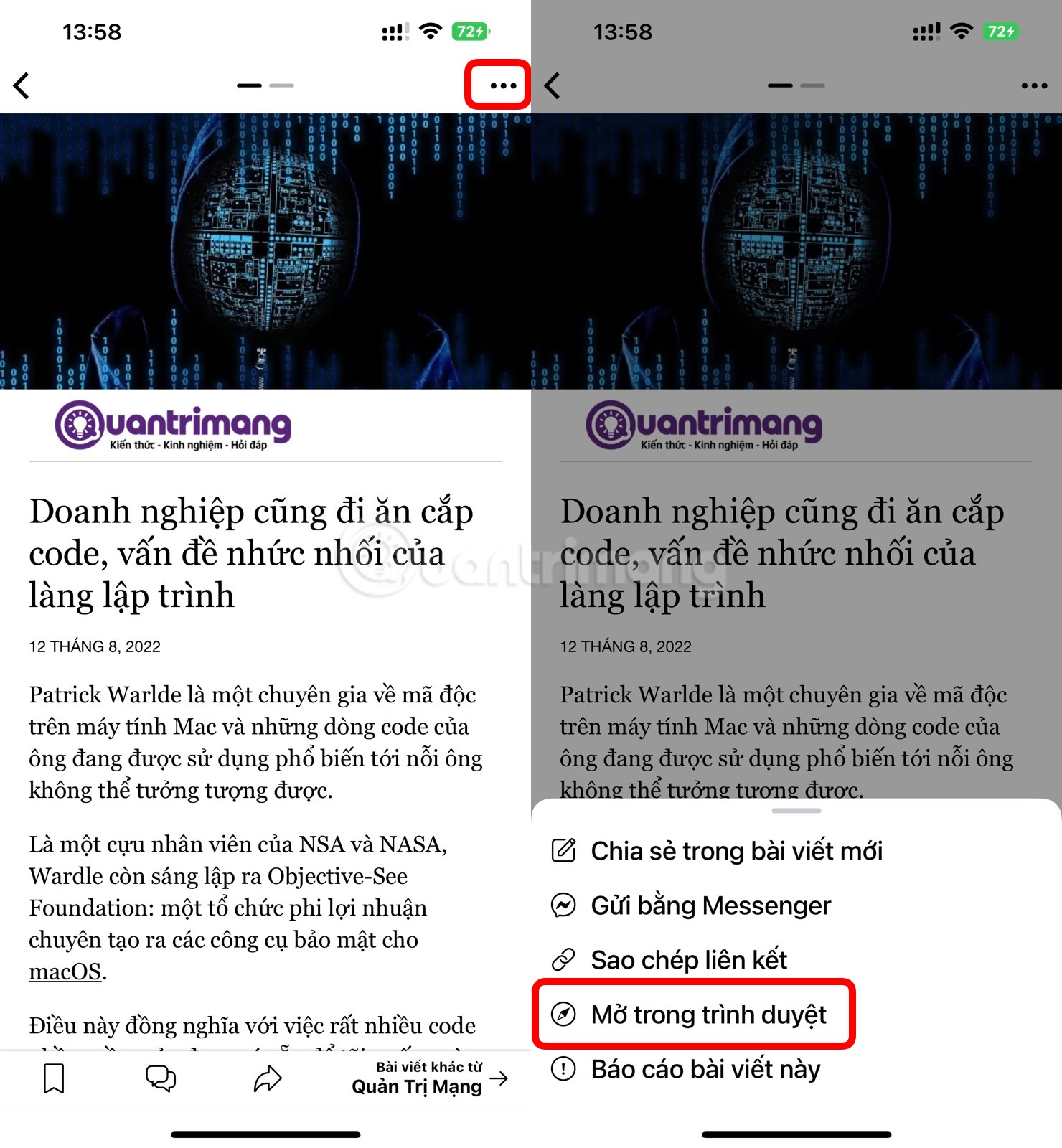 Trình duyệt tích hợp của Facebook và Instagram cực kỳ nguy hiểm, đây là cách để tránh sử dụng
