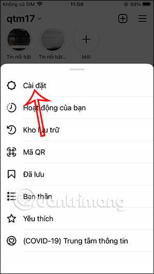 Cài đặt Instagram