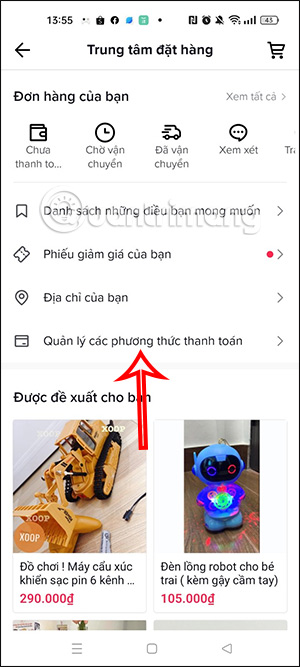 Phương thức thanh toán TikTok Shop