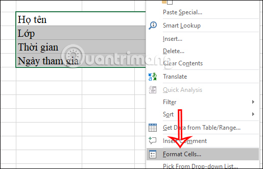 Cách tạo dòng dấu chấm trong Excel - Ảnh minh hoạ 3