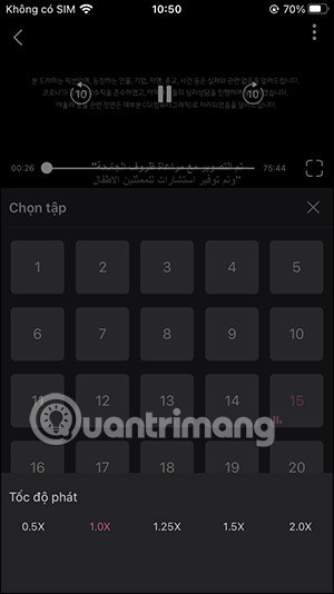Chỉnh tốc độ phát video